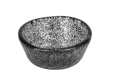 SAUCIERE EN VERRE MOUCHETEE NOIRE 50CL