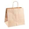 SACS TRAITEUR AVEC ANSES 26+17x24 CM NATUREL KRAFT X250