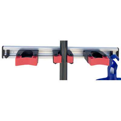 SUPPORT MURAL 3 BLOCS SUR RAIL ALUMINIUM 45CM
