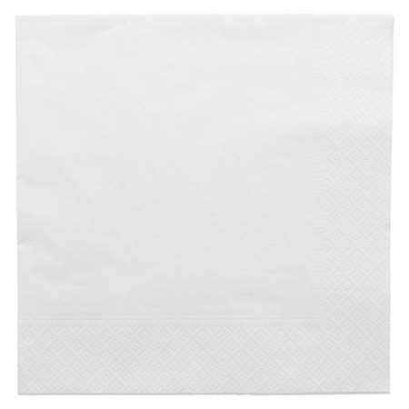 SERVIETTE LISSE 40X40 BLANCHE X2400
