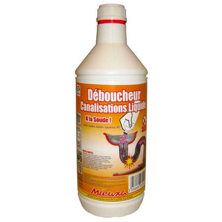 DEBOUCHEUR CANALISATION LIQUIDE A LA SOUDE 1L  MIEUXA