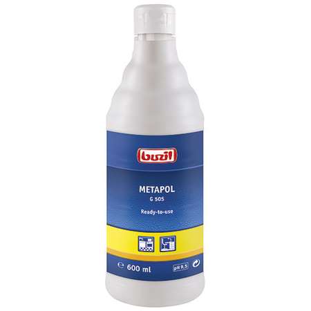 G507 : NETTOYANT D'ENTRETIEN INOX METASOFT 600ML  BUZIL