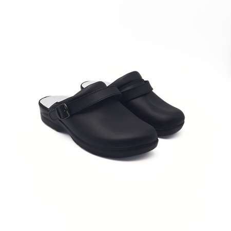 SABOT SOUPLE CUIR SANS COQUE MADO NOIR TAILLE 43