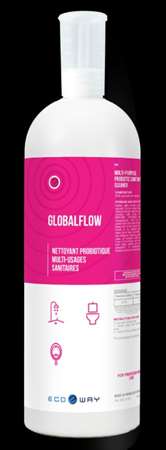 GLOBALFLOW : NETTOYANT PROBIOTIQUE SANITAIRES 1L   HTS BIO