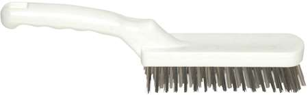 BROSSE METAL INOX / GRILL A MANCHE BLANC