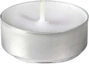 BOUGIE RECHAUD BLANC (4H)  X100