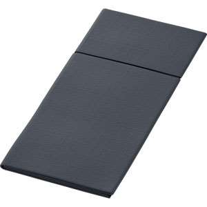 SERVIETTE DUNILETTO SLIM NOIR 40X33 X260