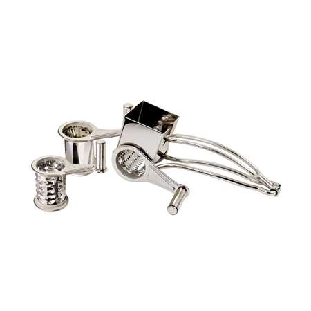MOULIN RAPE A FROMAGE ET CRUDITES INOX - 3 TAMBOURS