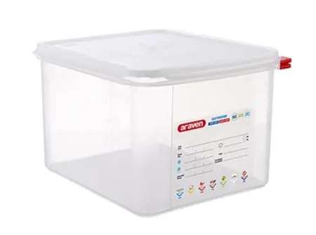 BOITE HERM PP GN1/2 200MM 12.5 L TRANSPARENT ARAVEN