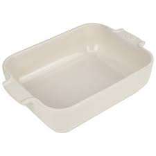 PLAT FOUR RECTANGULAIRE 25CM ECRU APPOLIA