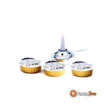 PATE COMBUSTIBLE STERNO DANS BOITE JETABLE X3