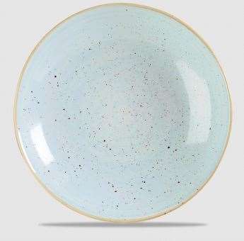 ASSIETTE STONECAST DUCK EGG COUPE LARGE BOWL 31CM