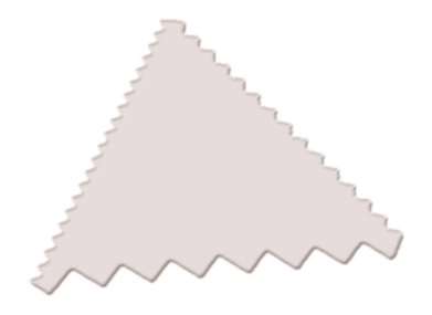 PEIGNE DECORATION TRIANGLE PLASTIQUE