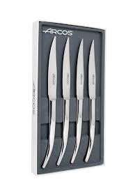 COFFRET 4 COUTEAUX STEAK FORGES LAME LISSE "THE ORIGIN"