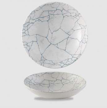 ASSIETTE BOWL CREUSE PEARL GREY CHURCHILL KINTSUGI 18.2CM